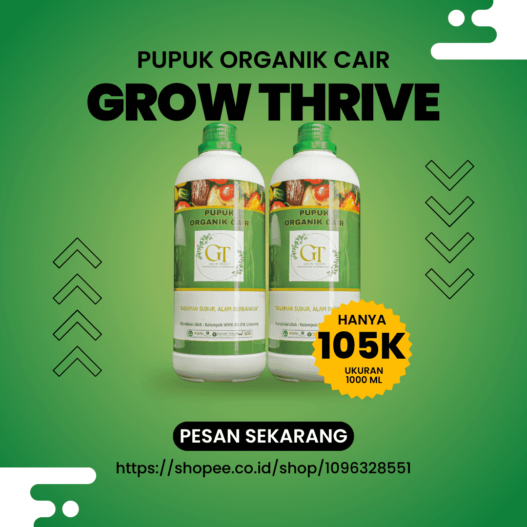 photo Pupuk Organik Cair Grow Thrive