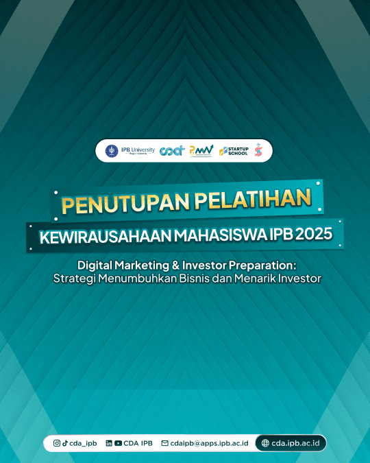 Cover of Penutupan Pelatihan Kewirausahaan Mahasiswa IPB 2025